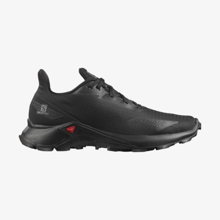 Salomon ALPHACROSS BLAST Mens Trail Running Shoes Black UK FOSU